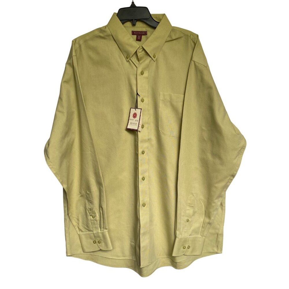 Red House‎ Mens Button Down Long Sleeve Non Iron shirts XL NWT